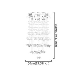 Nordic Pendant Light Creative Butterfly Glass Pendant Light