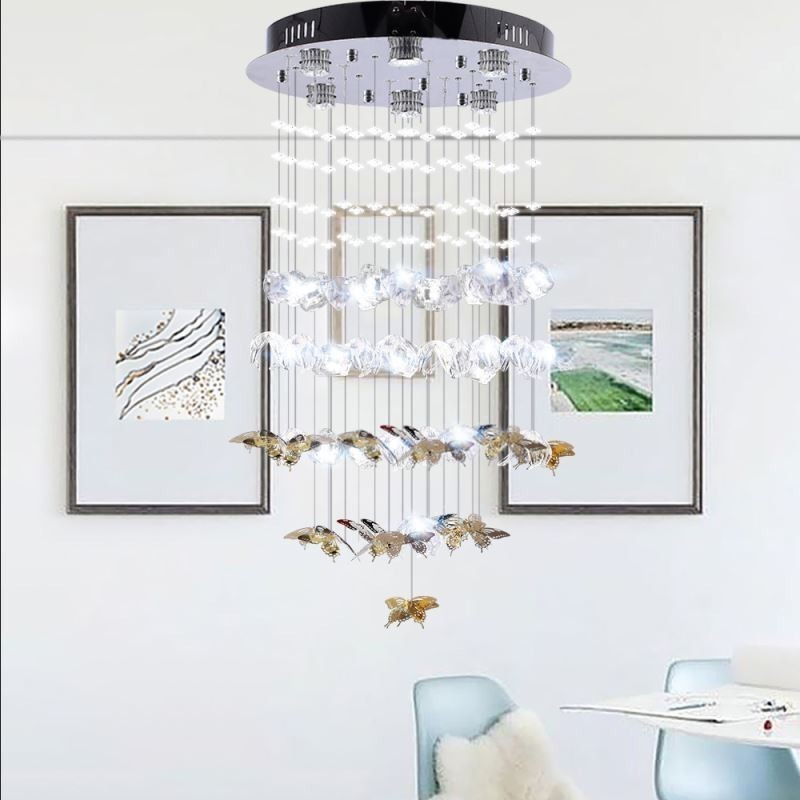 Nordic Pendant Light Creative Butterfly Glass Pendant Light