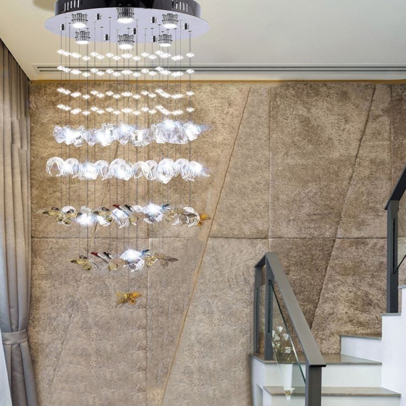 Nordic Pendant Light Creative Butterfly Glass Pendant Light