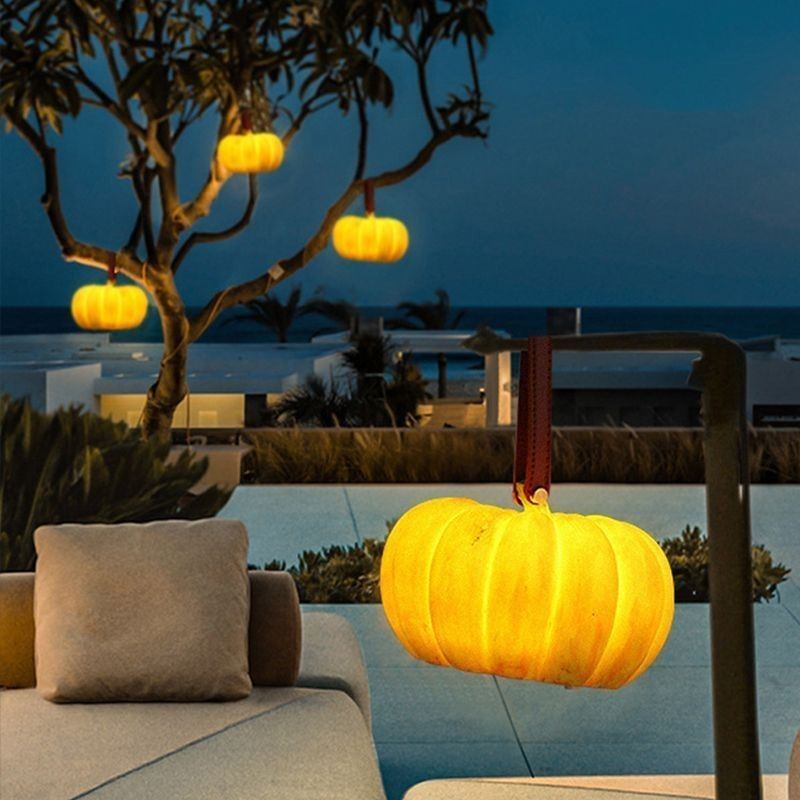 Portable Pumpkin Lantern Japanese Retro Outdoor Portable Lamp