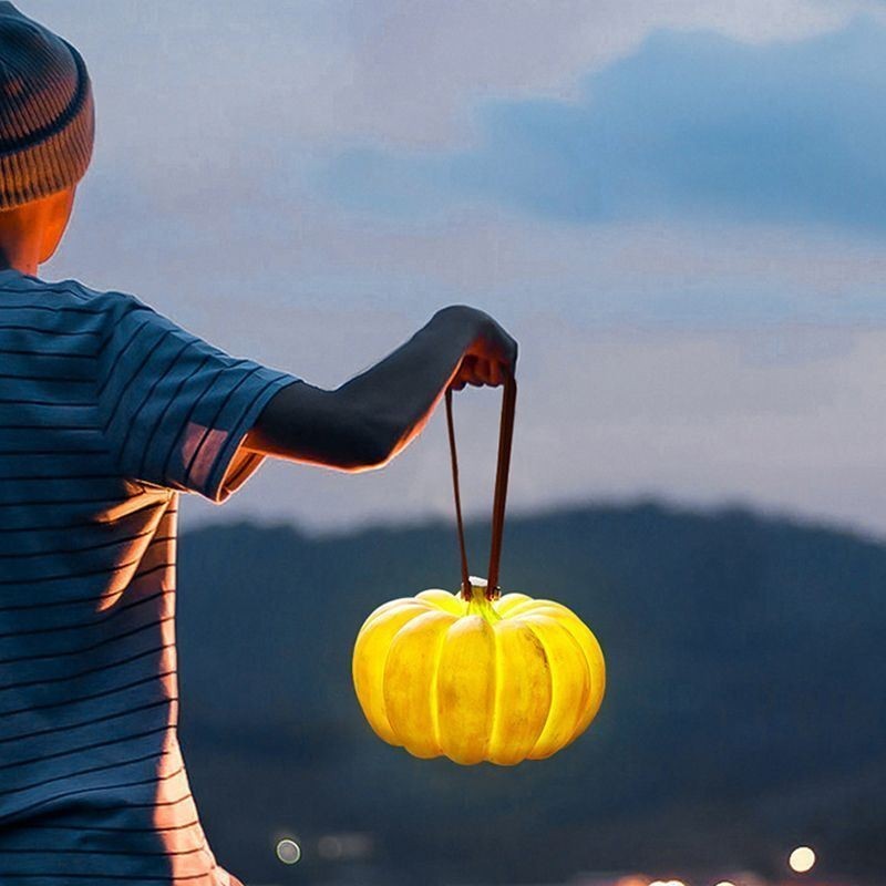 Portable Pumpkin Lantern Japanese Retro Outdoor Portable Lamp