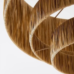 Country Retro Pendant Light Multi Layered Paper Rope Lamp Shade Ceiling Lamp