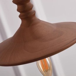 Rubberwood Pendant Light Ins Vintage Hanging Light