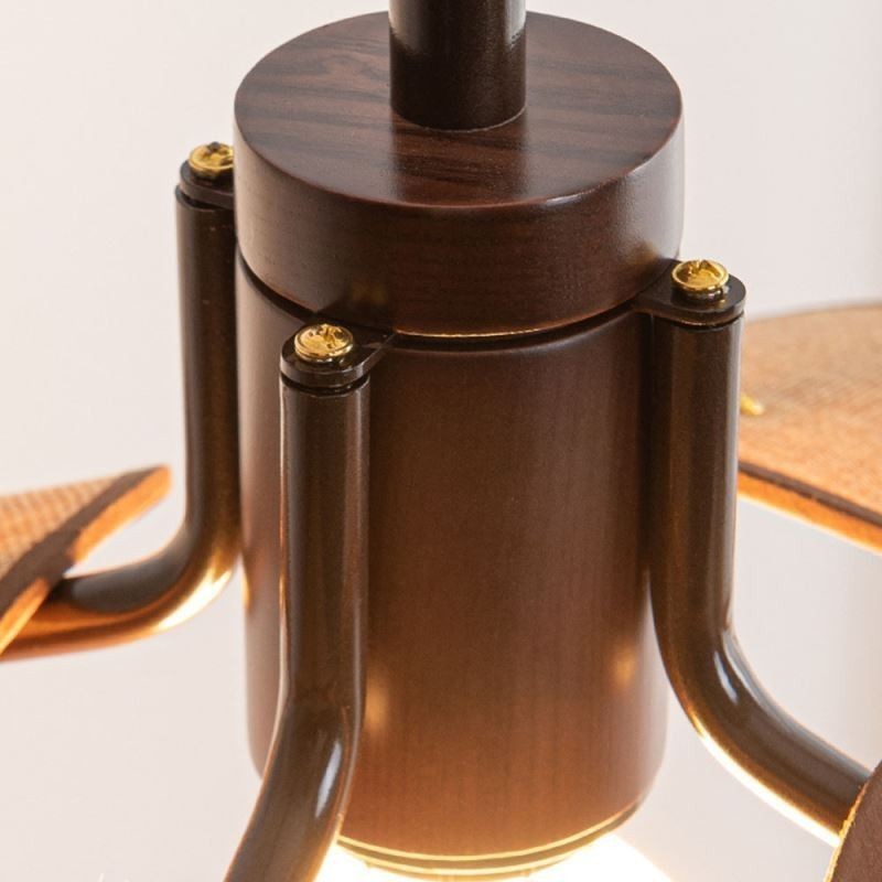 Nordic Pendant Light Wabi Sabi Style Fabric Lampshade Decorative Ceiling Light