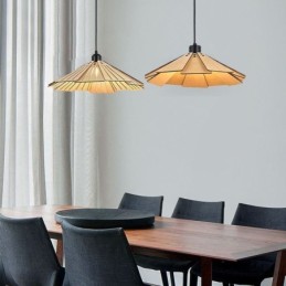 Pendant Light Creative Retro Wooden Ceiling Light