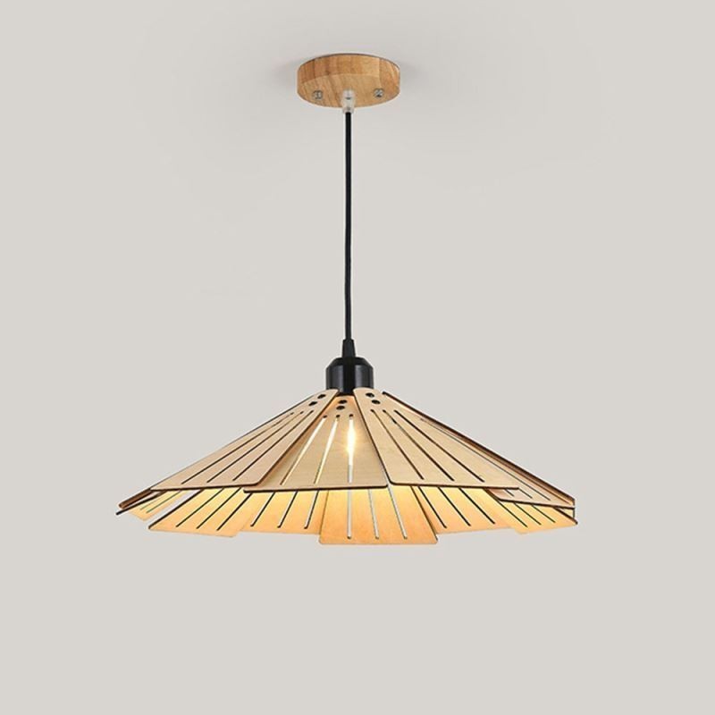 Pendant Light Creative Retro Wooden Ceiling Light