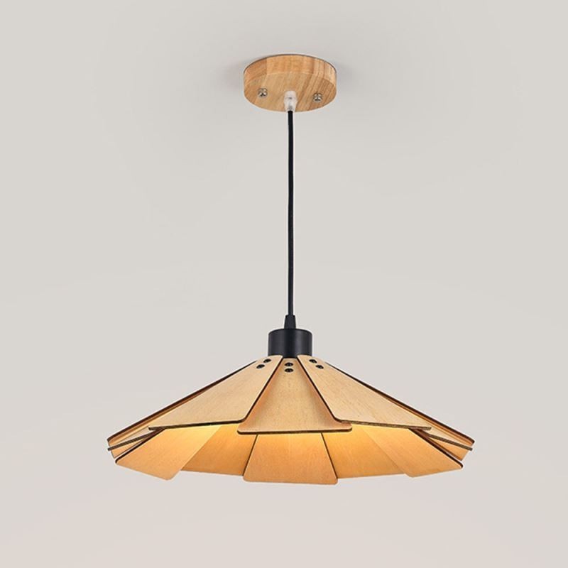 Pendant Light Creative Retro Wooden Ceiling Light