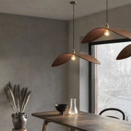 Solid Wood Pendant Light Creative Retro Ceiling Light