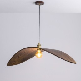 Solid Wood Pendant Light Creative Retro Ceiling Light