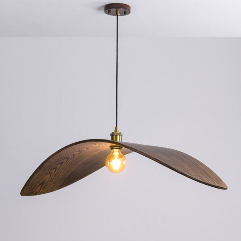 Solid Wood Pendant Light Creative Retro Ceiling Light