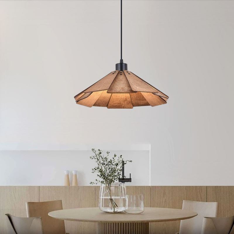 Retro Pendant Light Creative Wooden Ceiling Light