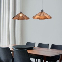 Retro Pendant Light Creative Wooden Ceiling Light