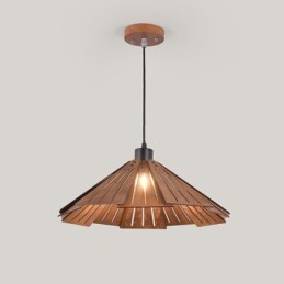 Retro Pendant Light Creative Wooden Ceiling Light