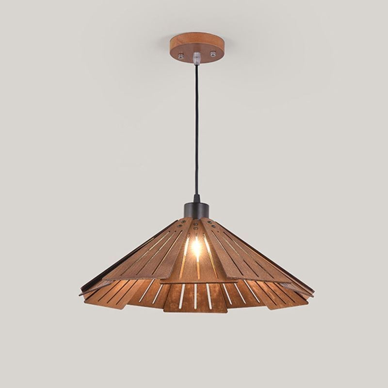 Retro Pendant Light Creative Wooden Ceiling Light