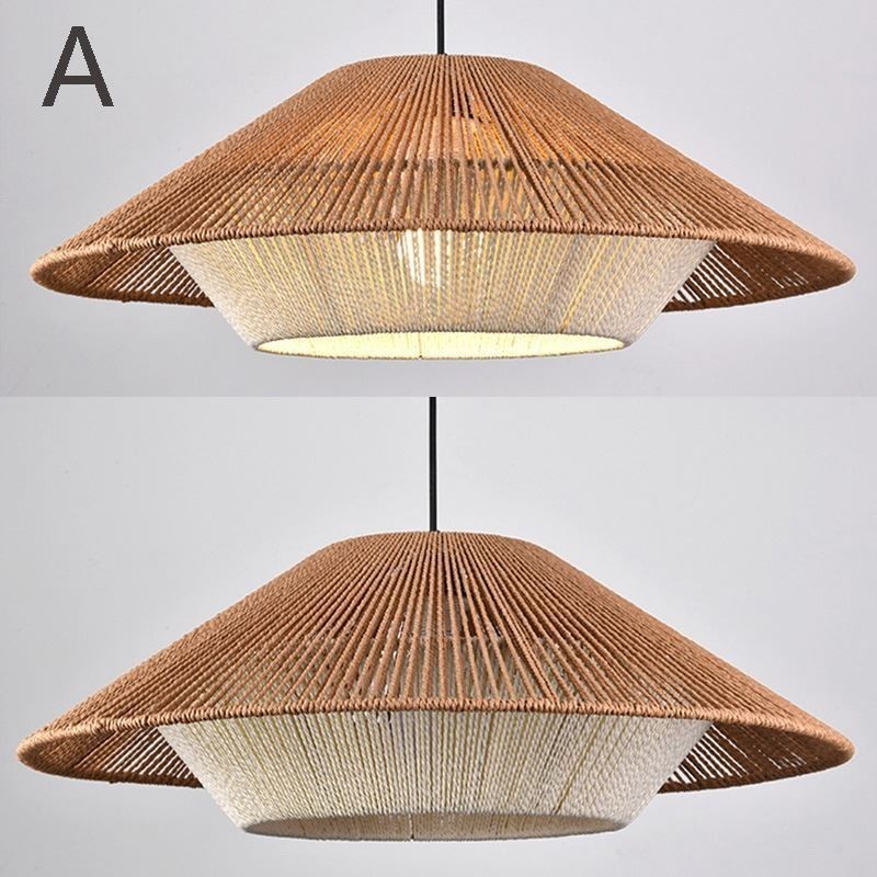 Hemp Rope Pendant Light Hand Woven Ceiling Light