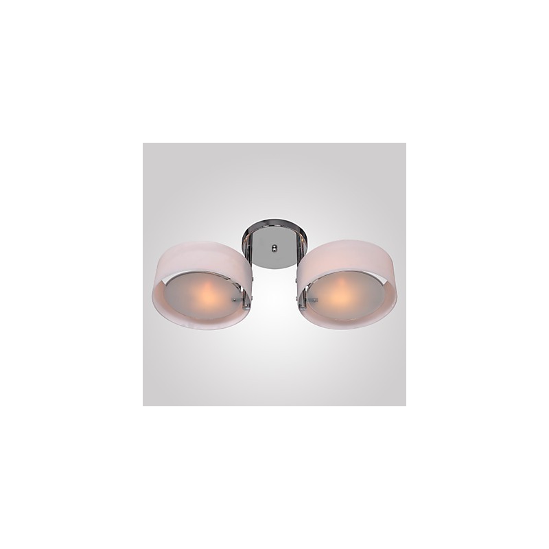 Modern Contemporary Chrome Metal Chandelier Flush Mount