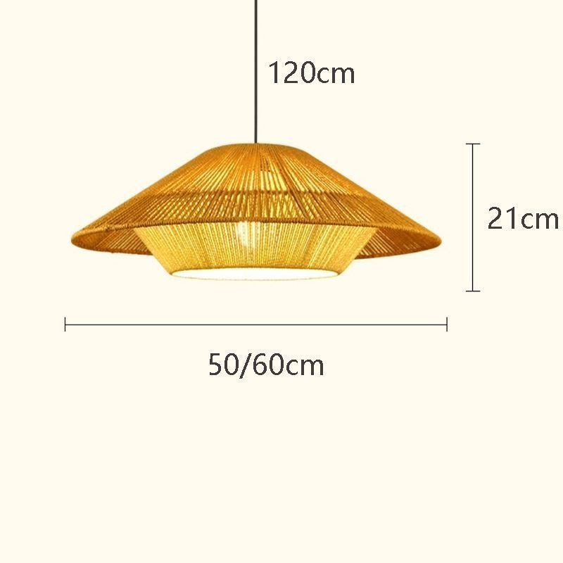 Hemp Rope Pendant Light Hand Woven Ceiling Light