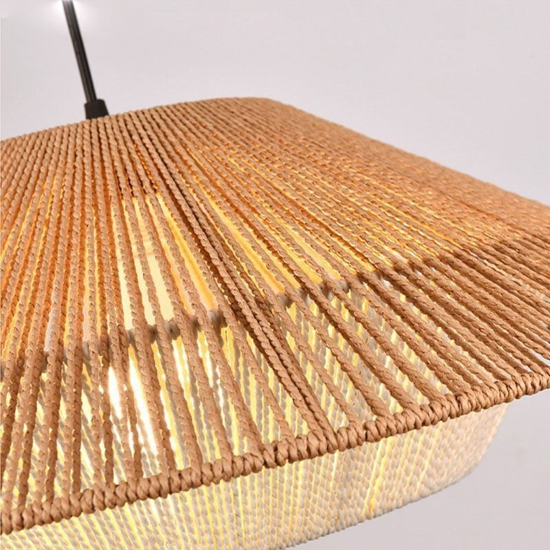 Hemp Rope Pendant Light Hand Woven Ceiling Light