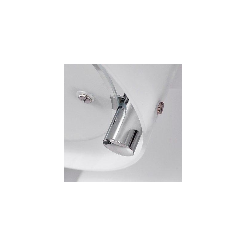 Modern Contemporary Chrome Metal Chandelier Flush Mount