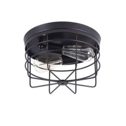 Industrial Metal Cage Ceiling Light Rustic Flush Mount Lamp Fixture