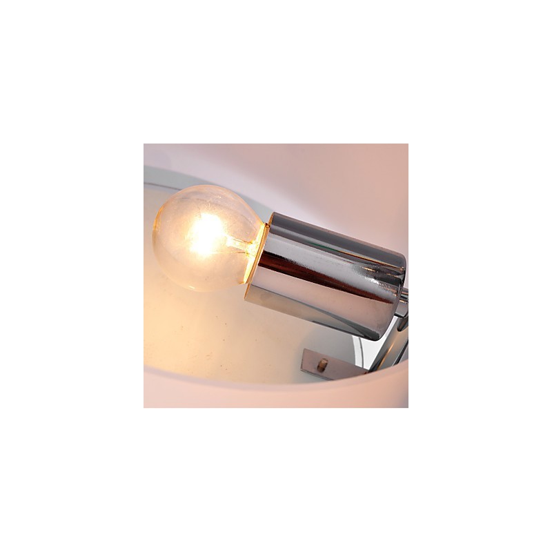 Modern Contemporary Chrome Metal Chandelier Flush Mount