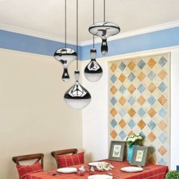 Creative Pendant Light Modern Simple Electroplated Glass Small Ceiling Light