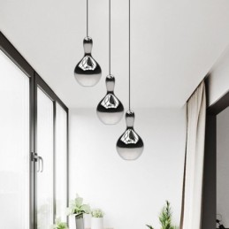 Creative Pendant Light Modern Simple Electroplated Glass Small Ceiling Light