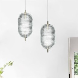 Water Ripple Pendant Light Modern Minimalist Wrought Iron Ceiling Light