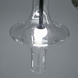 Glass Tube Pendant Light Modern Minimalist Wrought Iron Ceiling Light