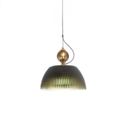 Pleated Skirt Glass Pendant Light Modern Minimalist Wrought Iron Small Ceiling Light