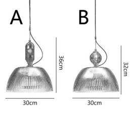 Pleated Skirt Glass Pendant Light Modern Minimalist Wrought Iron Small Ceiling Light