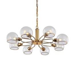 Glass Pendant Light Modern Minimalist Wrought Iron Ceiling Light