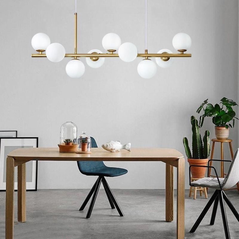 Pendant Light Modern Simple Magic Beans Molecular Wrought Iron Glass Ceiling Light