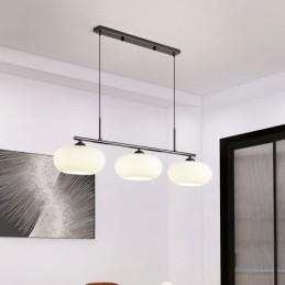 Nordic Glass Pendant Light Creative Wrought Iron Ceiling Light