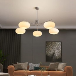Nordic Glass Pendant Light Creative Wrought Iron Ceiling Light