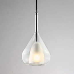 Pendant Light Modern Minimalist Double Glass Ceiling Lights