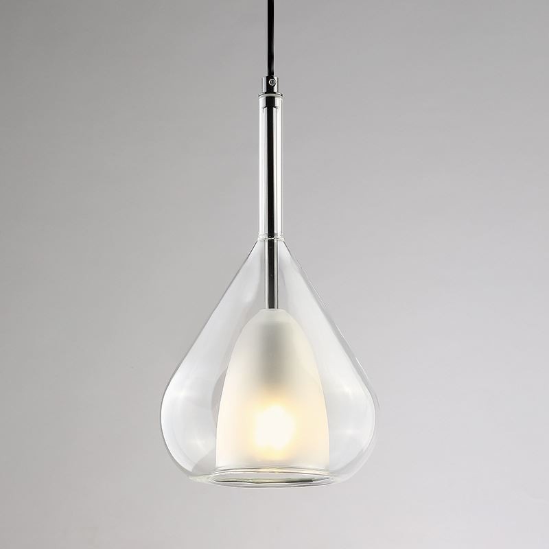 Pendant Light Modern Minimalist Double Glass Ceiling Lights