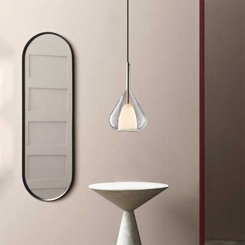 Pendant Light Modern Minimalist Double Glass Ceiling Lights