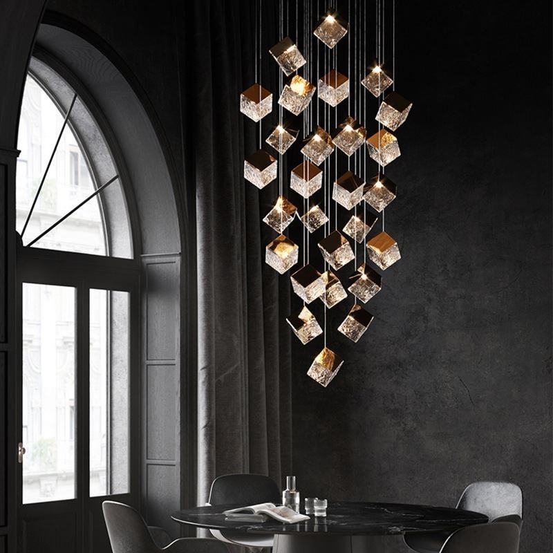 Creative Glass Pendant Light Pavilion Ceiling Lights