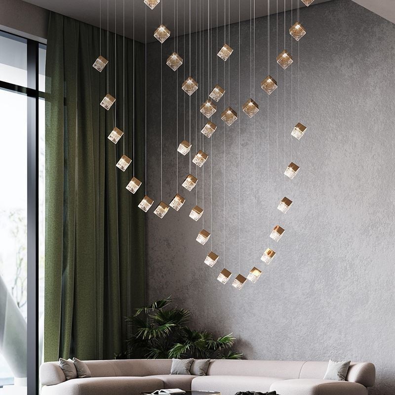 Creative Glass Pendant Light Pavilion Ceiling Lights