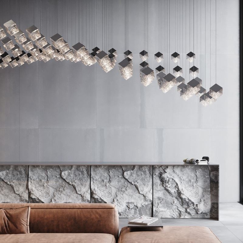 Creative Glass Pendant Light Pavilion Ceiling Lights