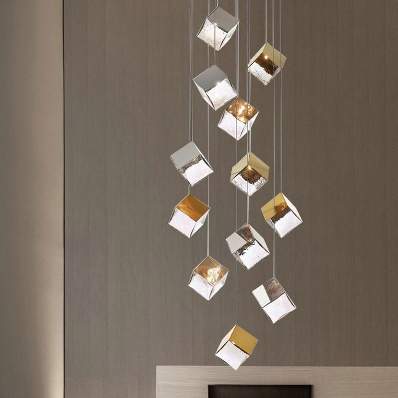 Creative Glass Pendant Light Pavilion Ceiling Lights