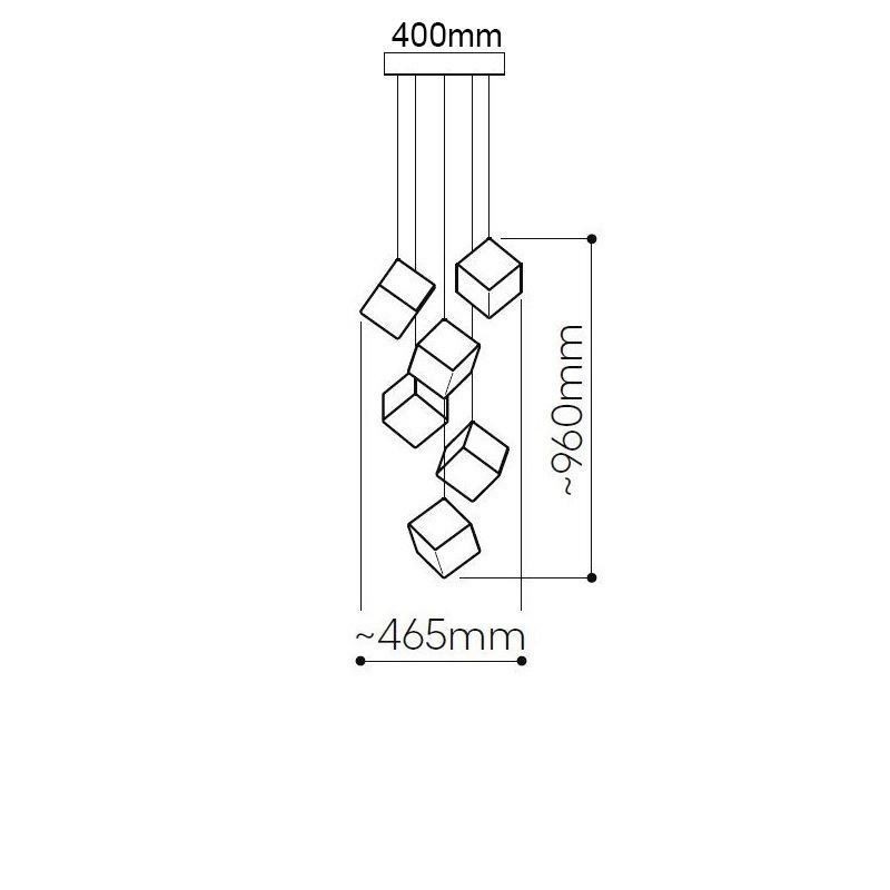 Creative Glass Pendant Light Pavilion Ceiling Lights