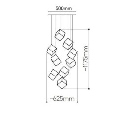 Creative Glass Pendant Light Pavilion Ceiling Lights