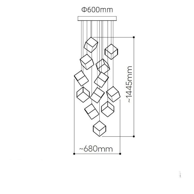 Creative Glass Pendant Light Pavilion Ceiling Lights