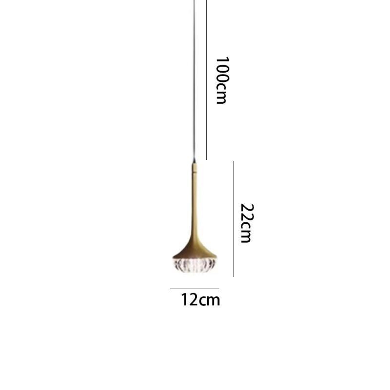 Modern Glass Pendant Light Wrought Iron Glass Ceiling Light