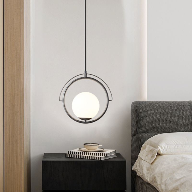 Glass Ball Pendant Light Decor Home Hanging Lamp
