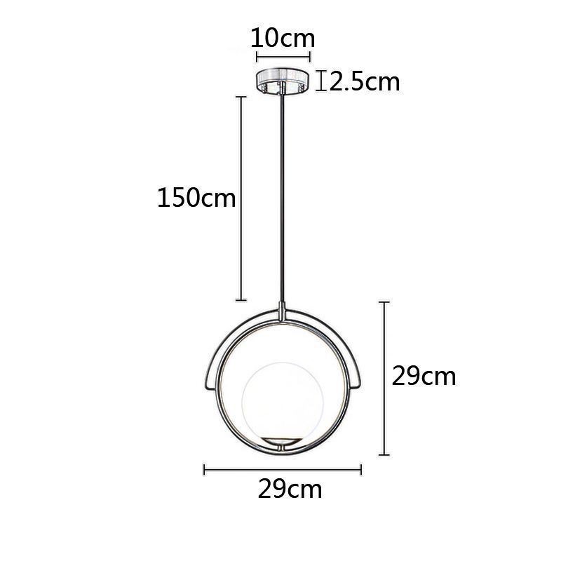 Glass Ball Pendant Light Decor Home Hanging Lamp