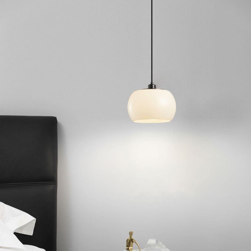 Modern Glass Pendant Light Pumpkin Design Pendant Lamp