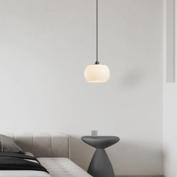 Modern Glass Pendant Light Pumpkin Design Pendant Lamp